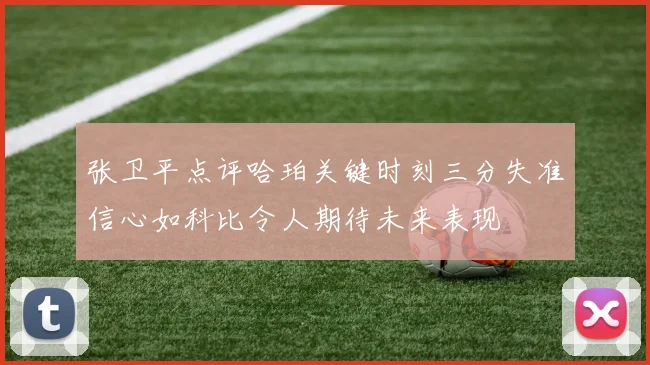 张卫平点评哈珀关键时刻三分失准信心如科比令人期待未来表现